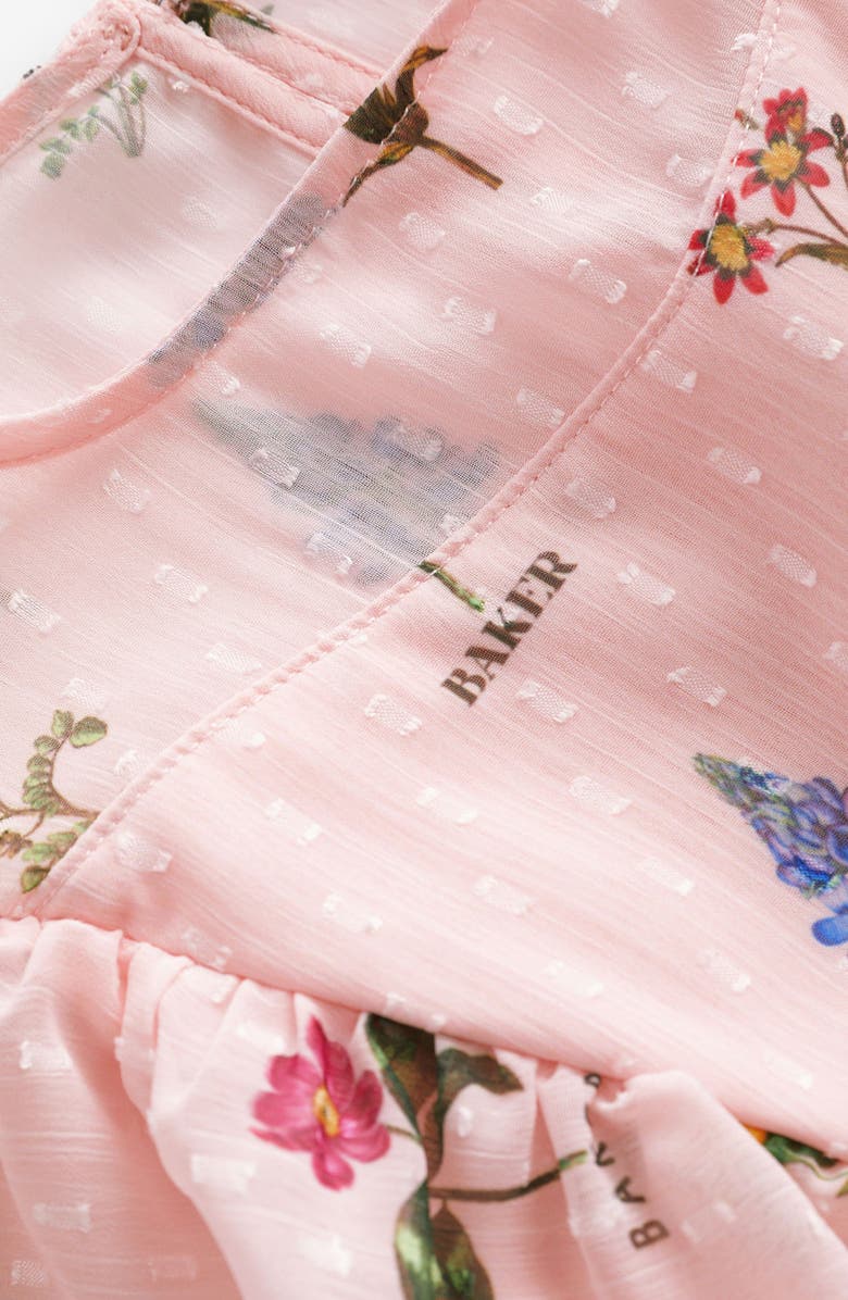 Baker by Ted Baker Kids' Dobby Romper, Alternate, color, Pink