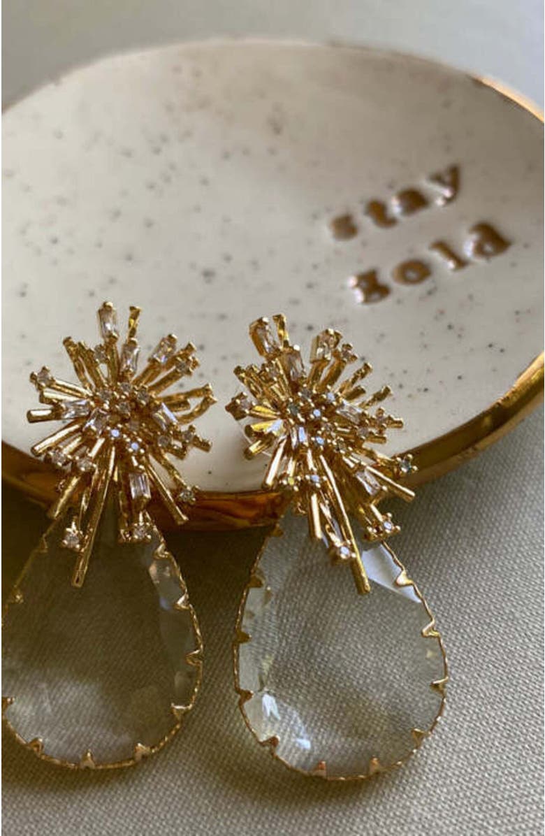 Erin McDermott Jewelry Champagne Drop Earrings, Alternate, color, Gold