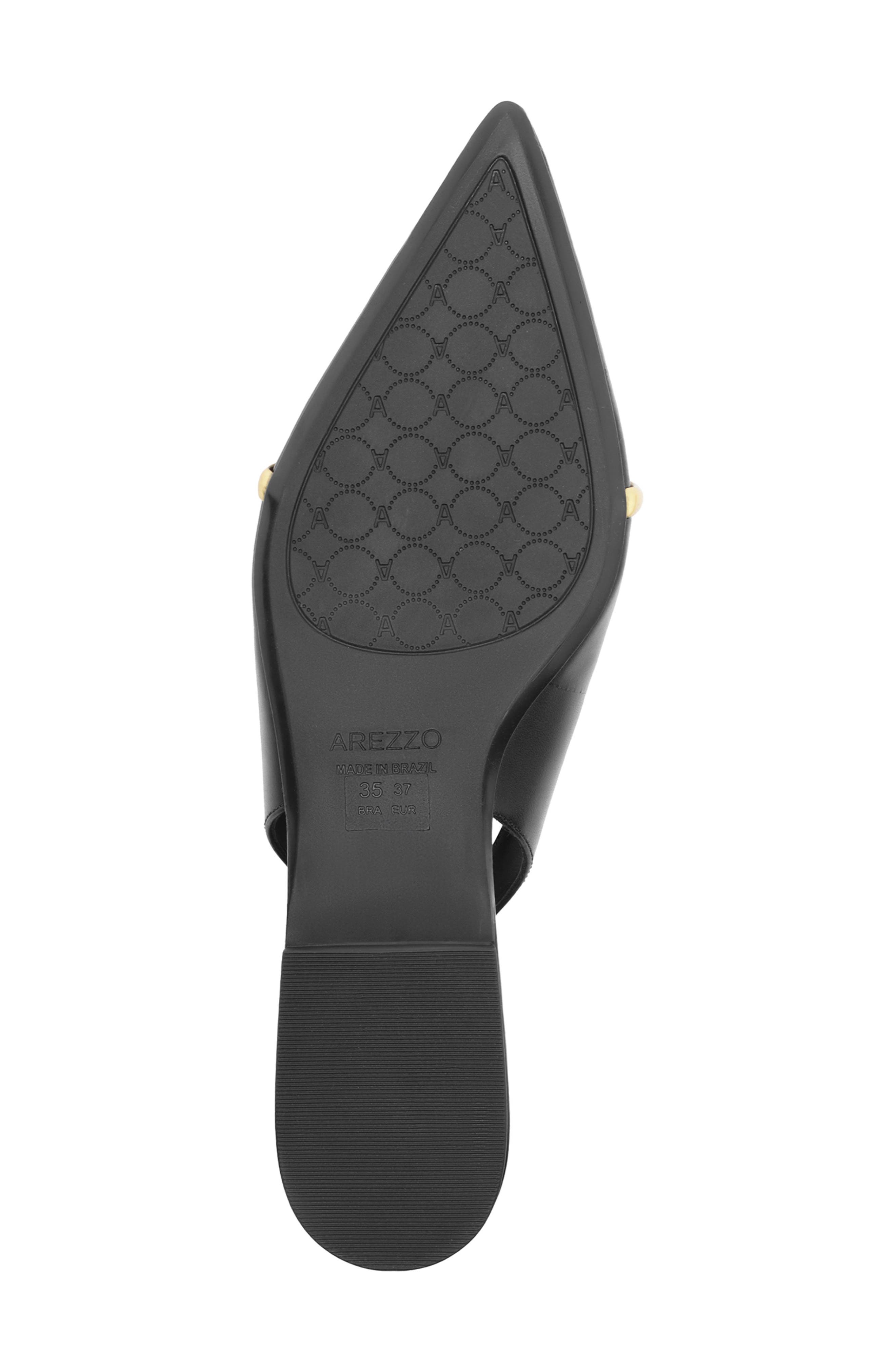 Margaret Slingback Pointed Toe Flat, Alternate, color, BLACK