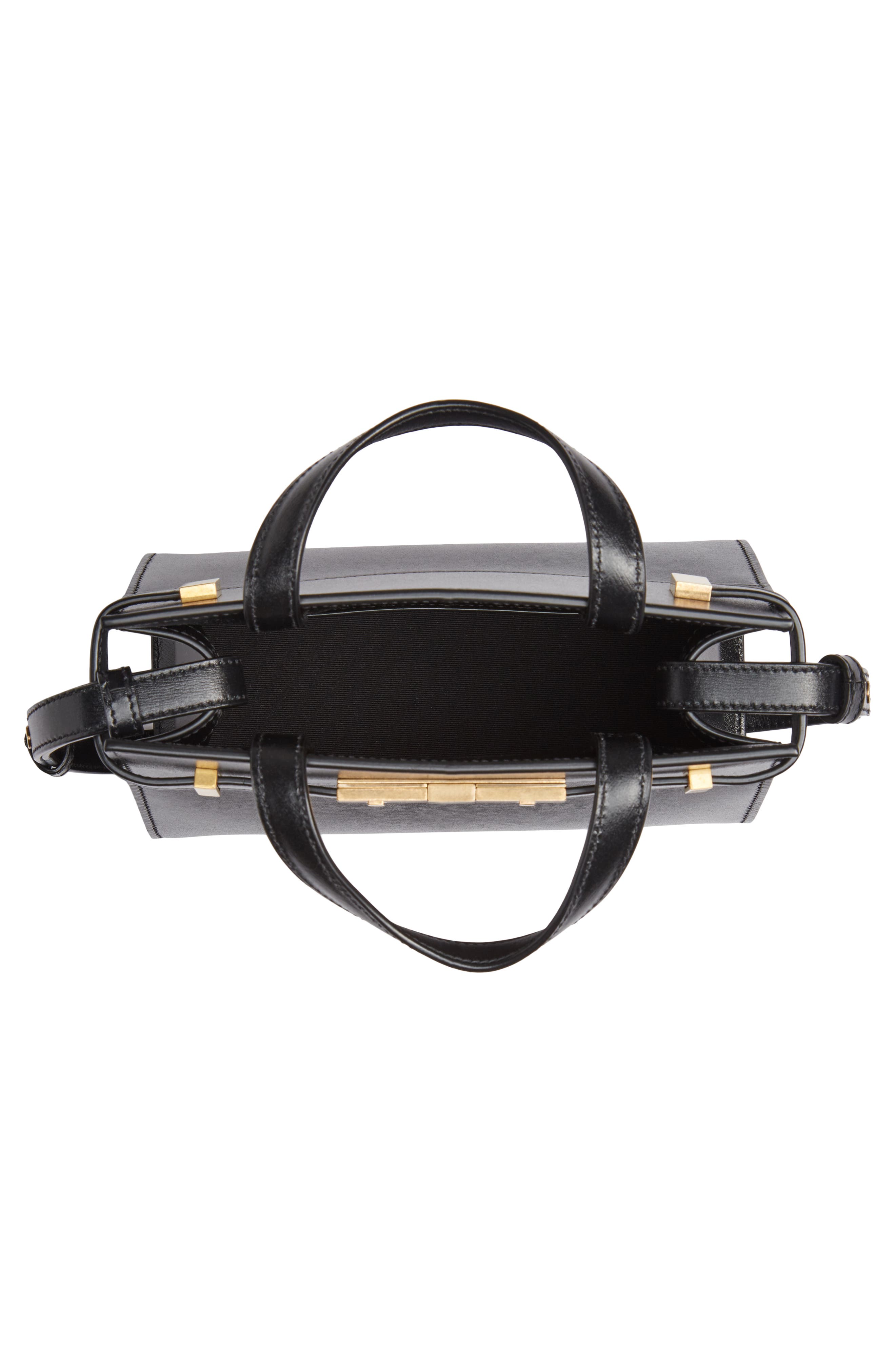 Saint Laurent Nano Manhattan Leather Crossbody Bag, Alternate, color, 