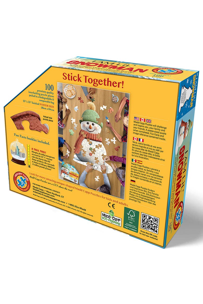 I Am Lil Snowman 100 Piece Puzzle, Alternate, color, Multicolored