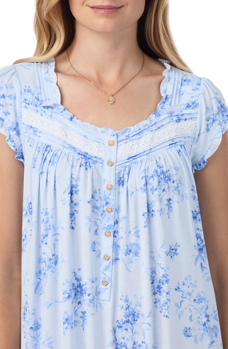 Eileen West Cap Sleeve Stretch Modal Waltz Nightgown, Alternate, color,