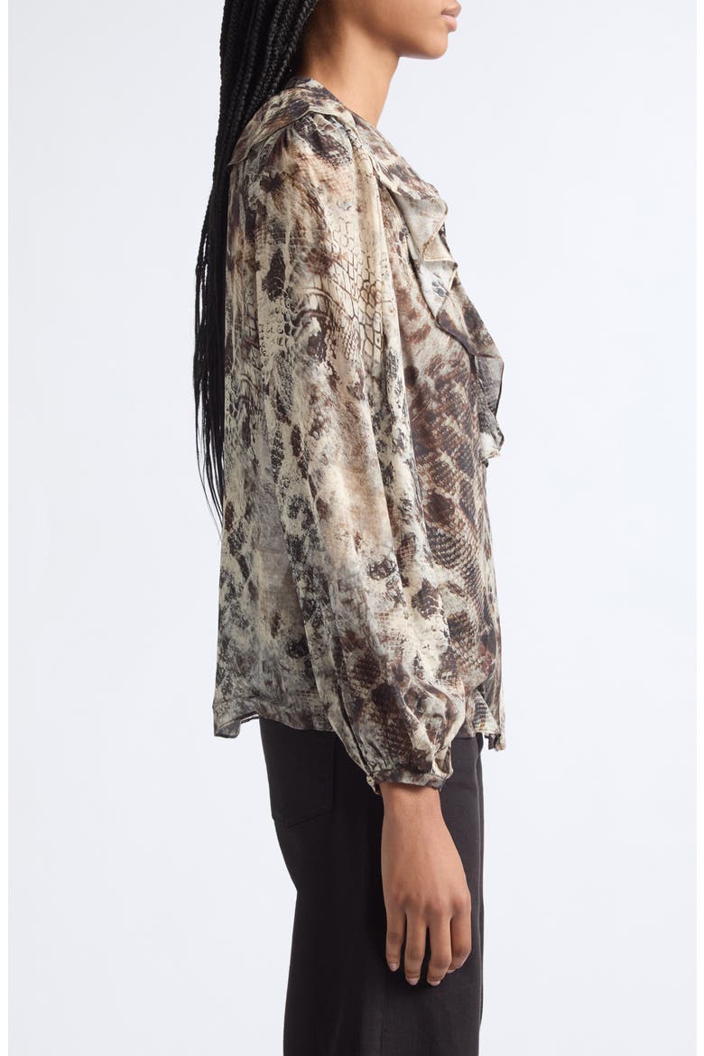 Star Ruffle Top, Alternate, color, BONE PYTHON