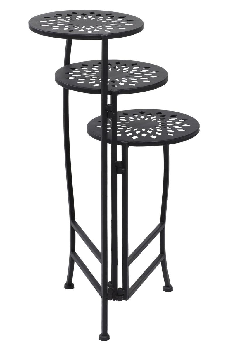 UMA 3-Tier Iron Plant Stand, Alternate, color,