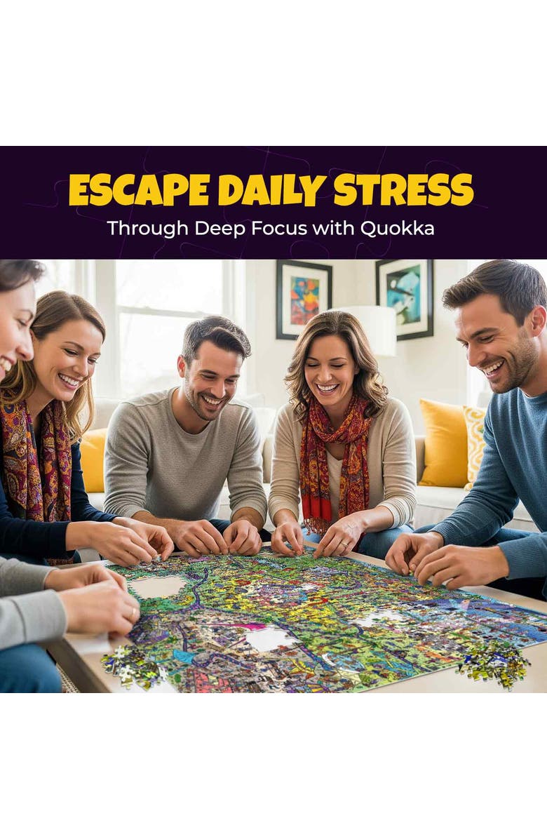 Quokka 1000 Piece Puzzle for Adults and Teens - Animal Bash, Desert Whirl & Hotel Wildeluxe, Alternate, color, Beastival