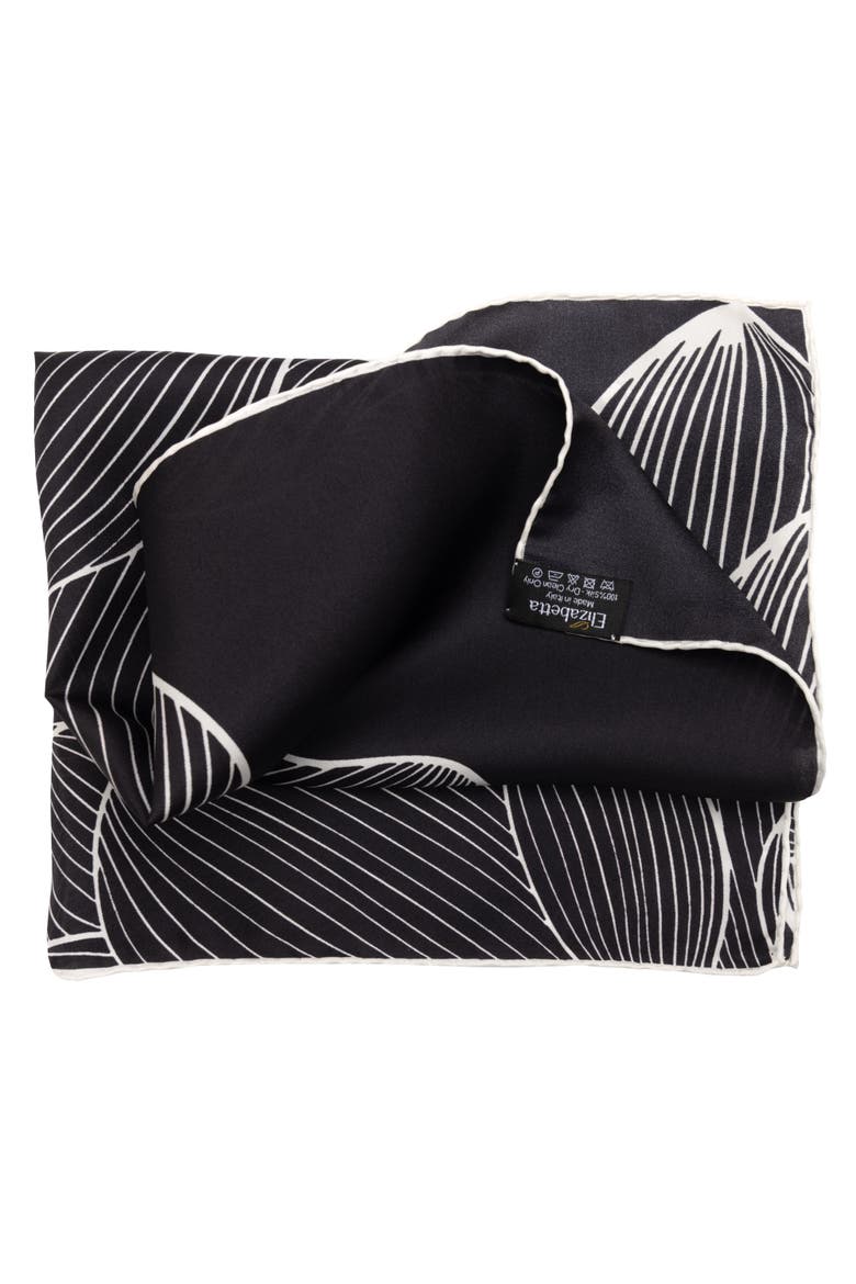 Fior di Loto - Silk Bandana, Alternate, color, Black