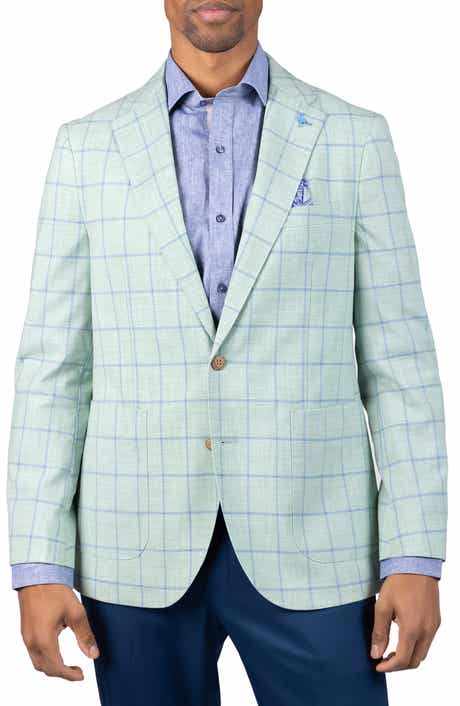 TailorByrd Mélange Yarn Dyed Windowpane Sport Coat