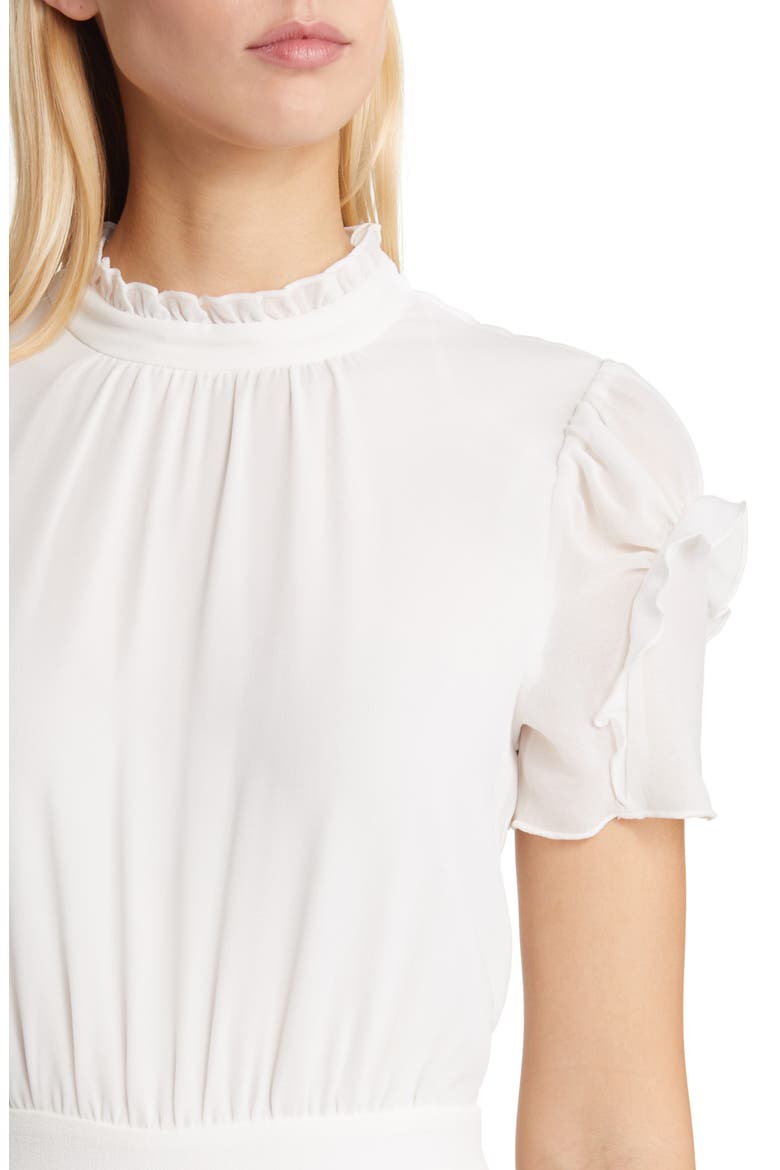 Chiffon & Crepe Jumpsuit, Alternate, color, IVORY