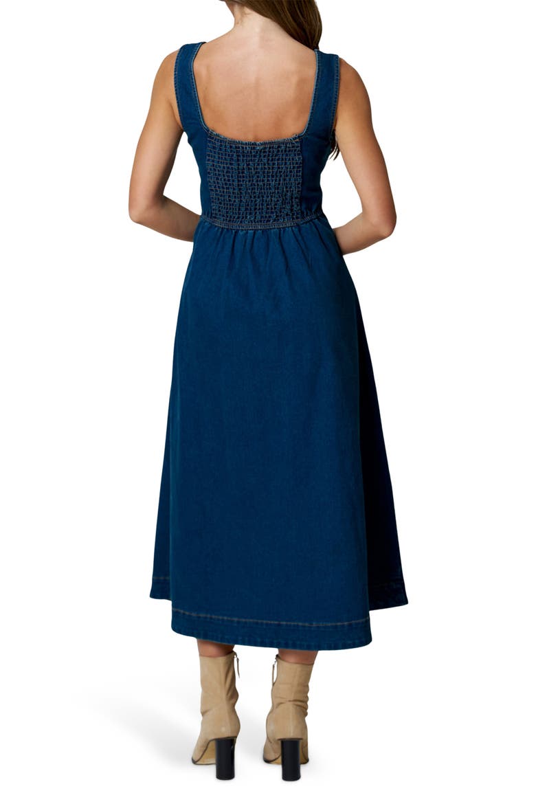 Denim Midi Dress, Alternate, color, DENIM
