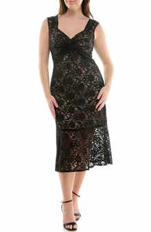 Nicole Miller Stretch Lace Bodycon Dress