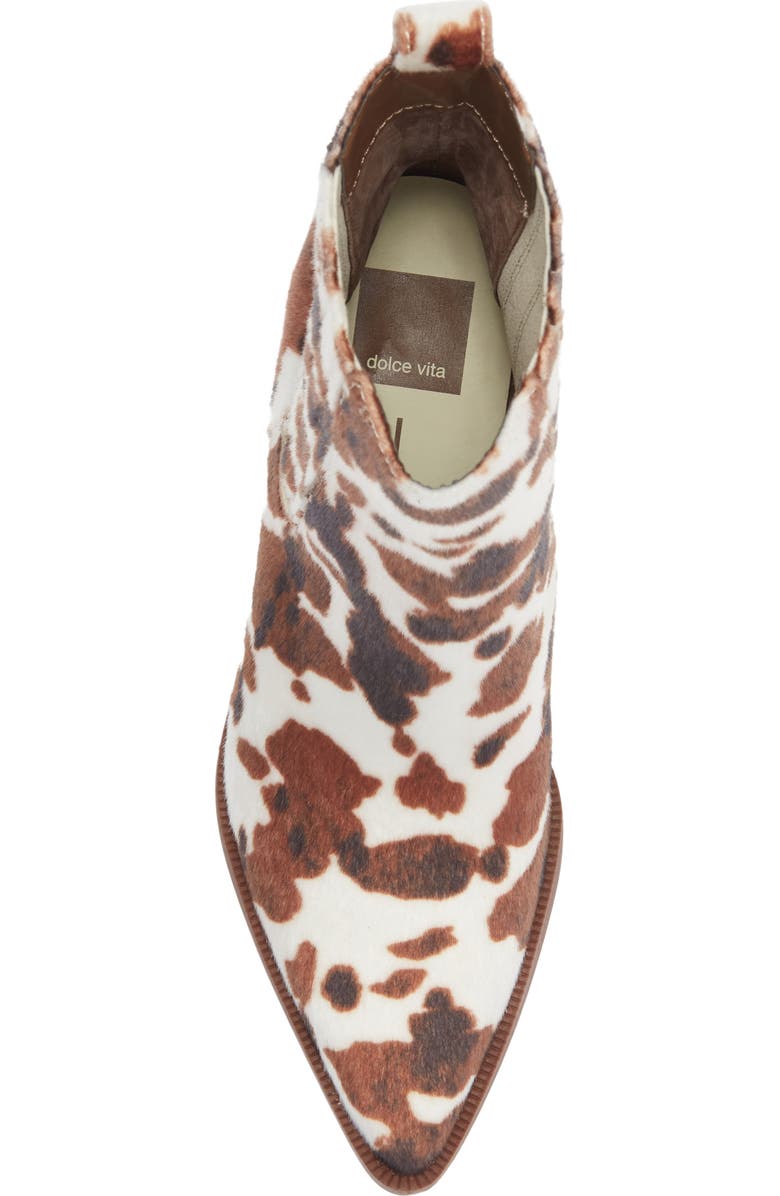 Dolce Vita Stacia Bootie, Alternate, color, Cocoa Faux Calf Hair