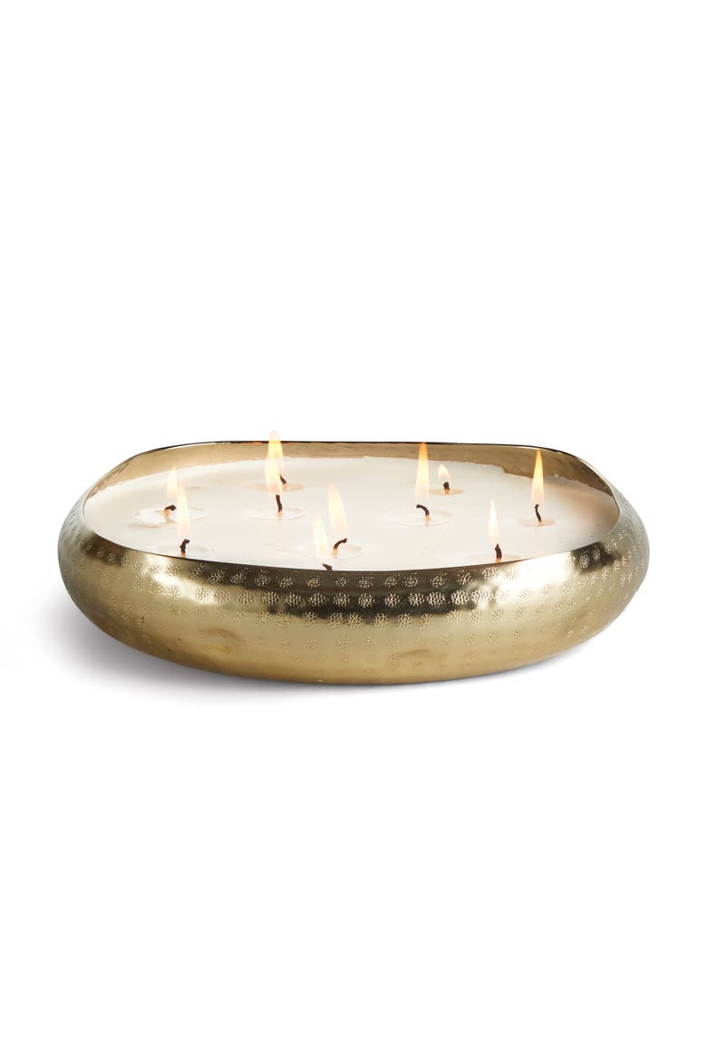 Cashmere 10-Wick Candle Tray, Main, color, Gold