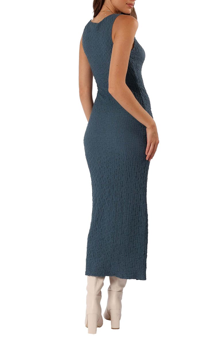 Petal & Pup Clark Texture Sleeveless Maxi Dress, Alternate, color, Charcoal Blue