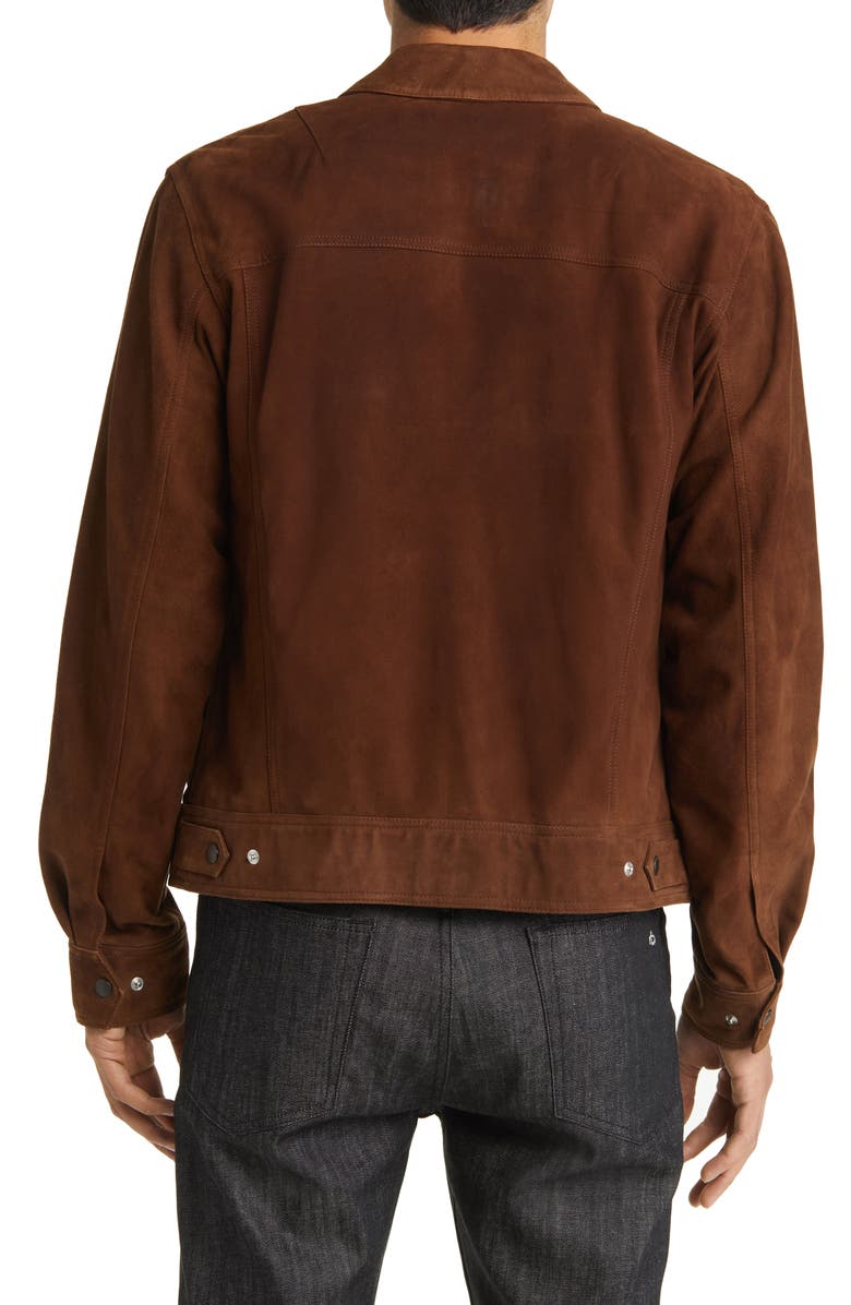 rag & bone Owen Suede Trucker Jacket, Alternate, color, 