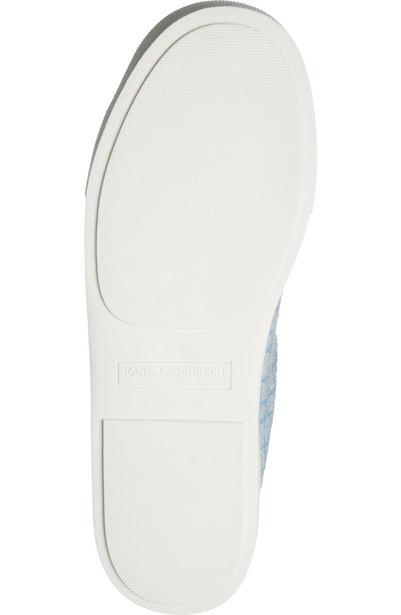 KARL LAGERFELD PARIS Cammy Sneaker Mule, Alternate, color, Light Blue