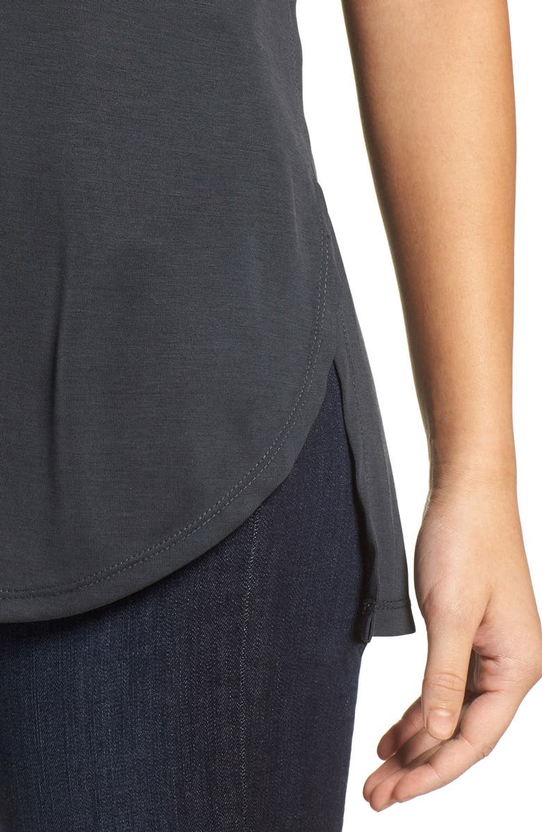 Halogen<sup>®</sup> Curved Hem Tee, Alternate, color,