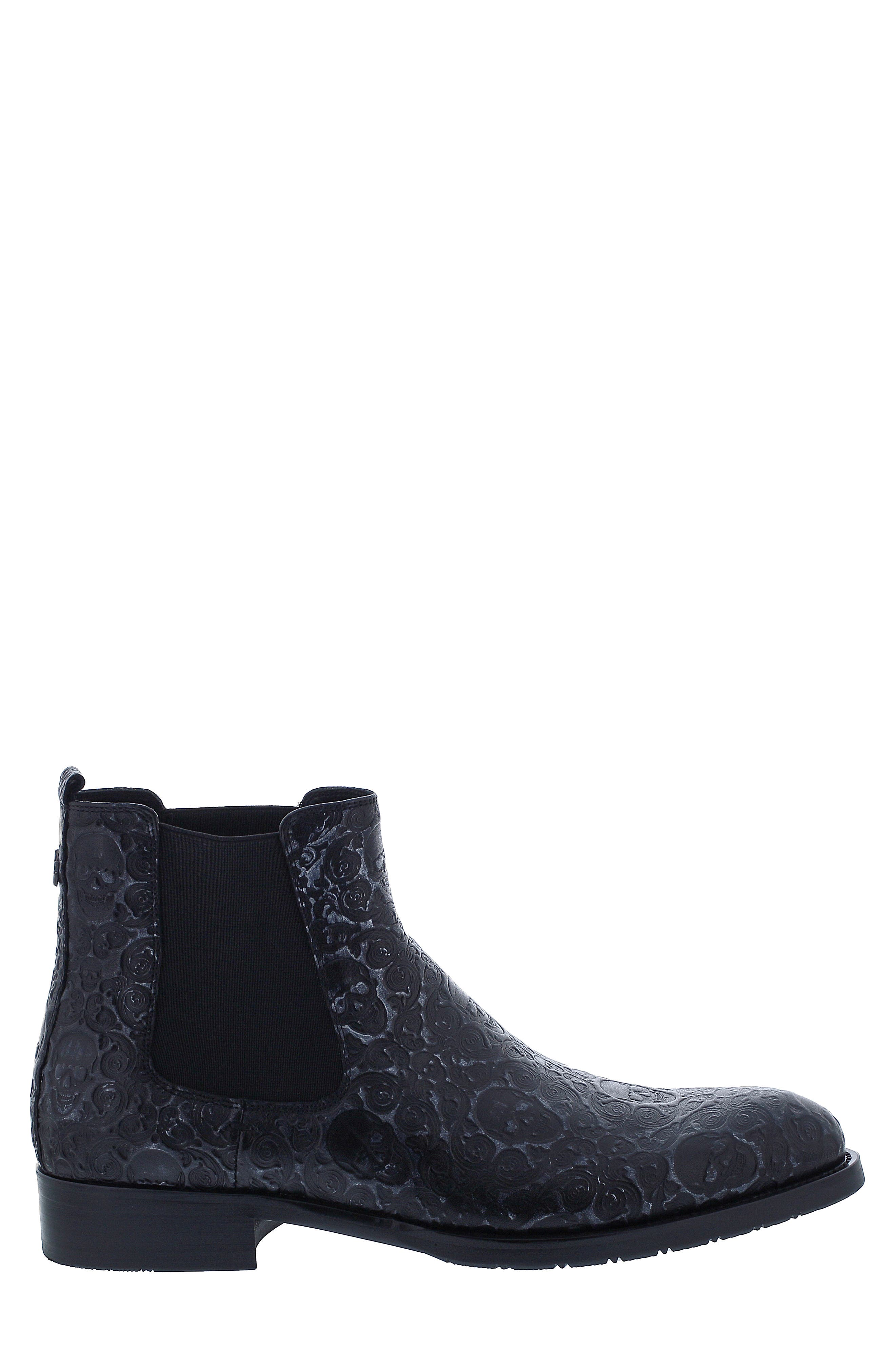 Robert Graham Delmore Chelsea Boot, Alternate, color, Black