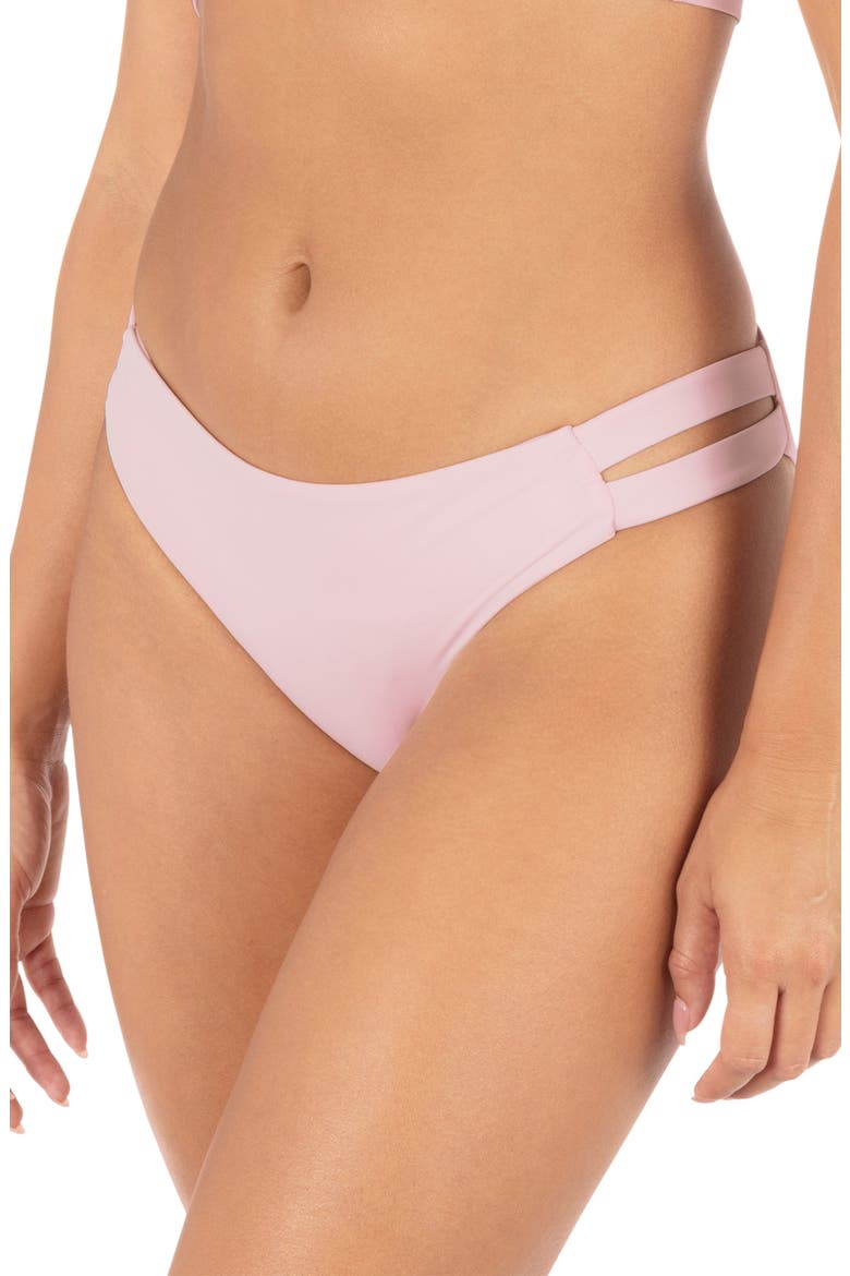 Max Cutout Bikini Bottoms, Alternate, color, SHELL PINK