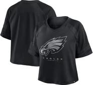 FANATICS Women's Fanatics Philadelphia Eagles Oversized Raglan V-Neck Blackout Fashion Jersey