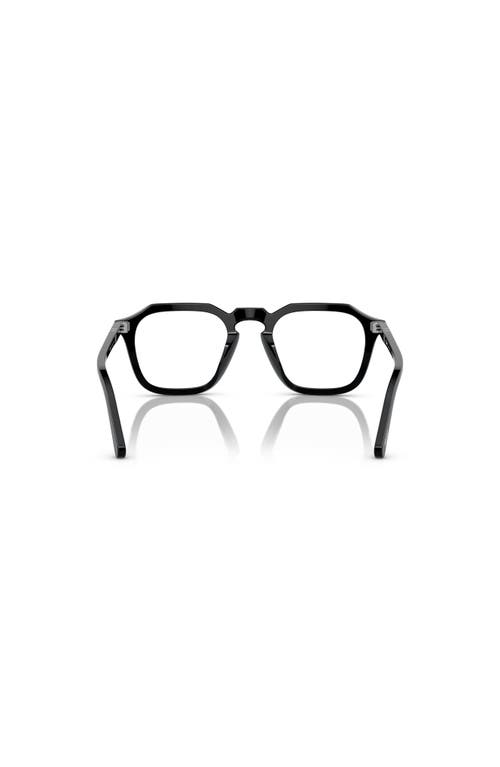 Persol 48mm Square Optical Glasses In Black
