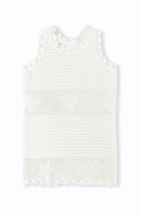 Floral Crochet Swim Coverup