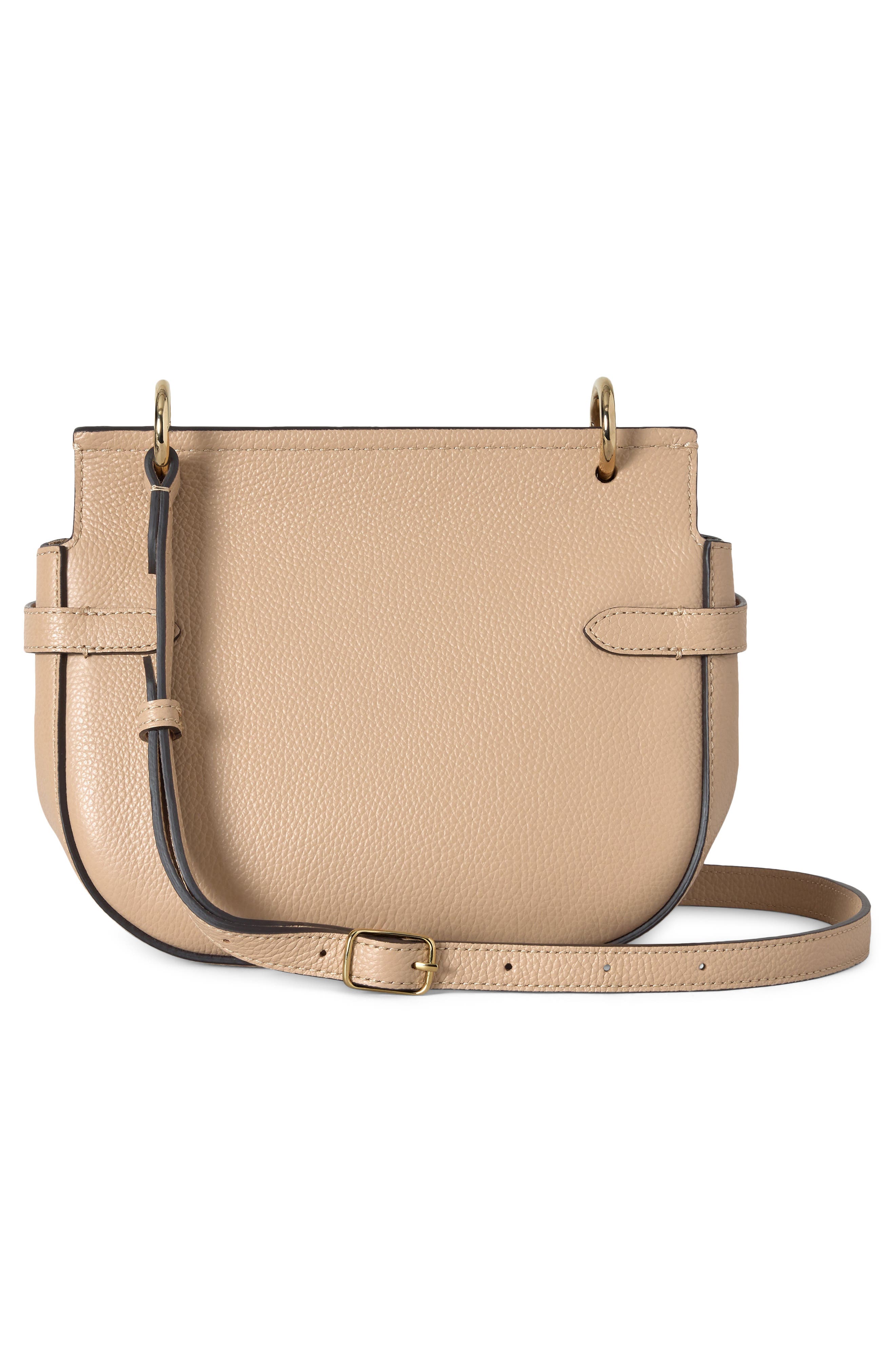 Mulberry Small Amberley Leather Satchel, Alternate, color, Crumpet