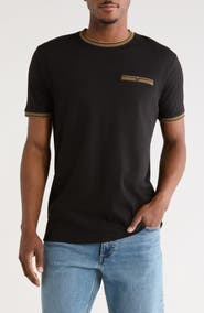 Cactus Man Tipped Cotton Jacquard T-Shirt