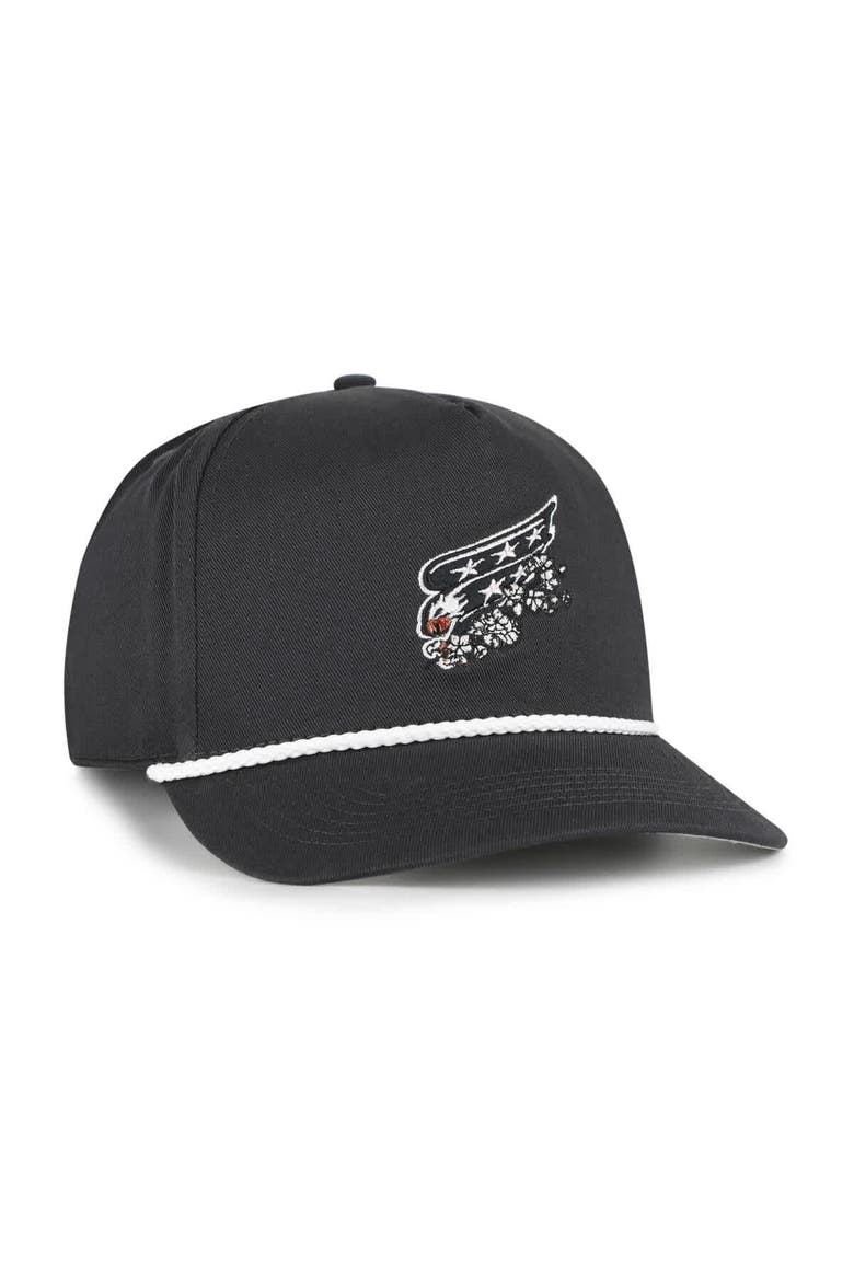 Men's '47 Charcoal Washington Capitals Cherry Blossom Rope Hitch Adjustable Hat, Alternate, color, Charcoal