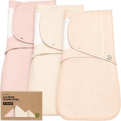 3-Pack Lyra Muslin Swaddle Wraps