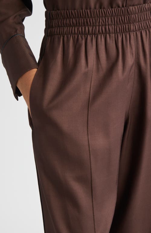 Golden Goose Journey Fluid Track Pants In Brown