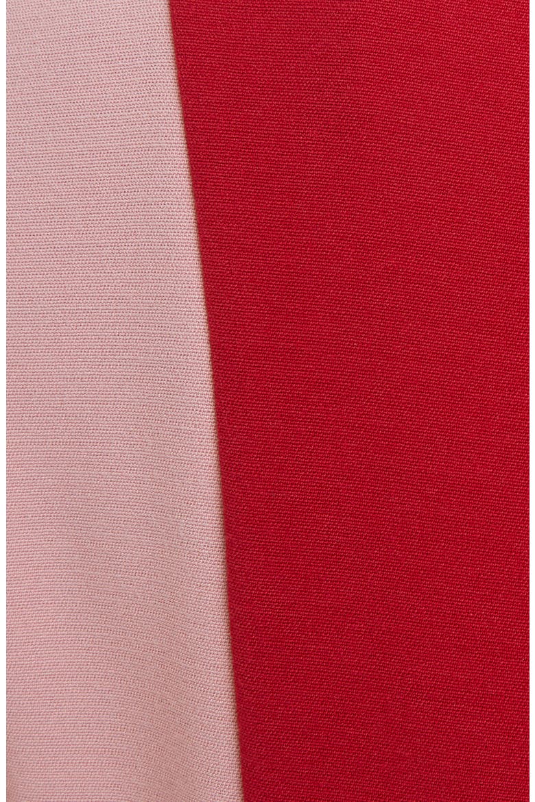 Contrast Stripe Sleeveless Midi Dress, Alternate, color, SNAPDRAGON/ AMARANTHUS