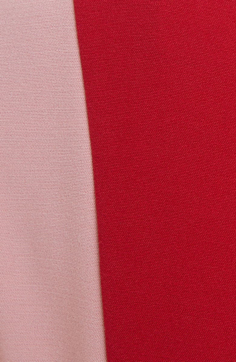 Roksanda Contrast Stripe Sleeveless Midi Dress, Alternate, color, 