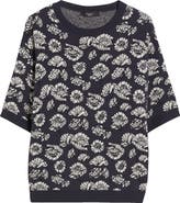 Weekend Max Mara Zufolo Floral Jacquard Crewneck Sweater