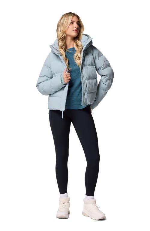 Columbia Amaze Puff™ Water Repellent 650 Fill Power Down Hooded Jacket In Blue