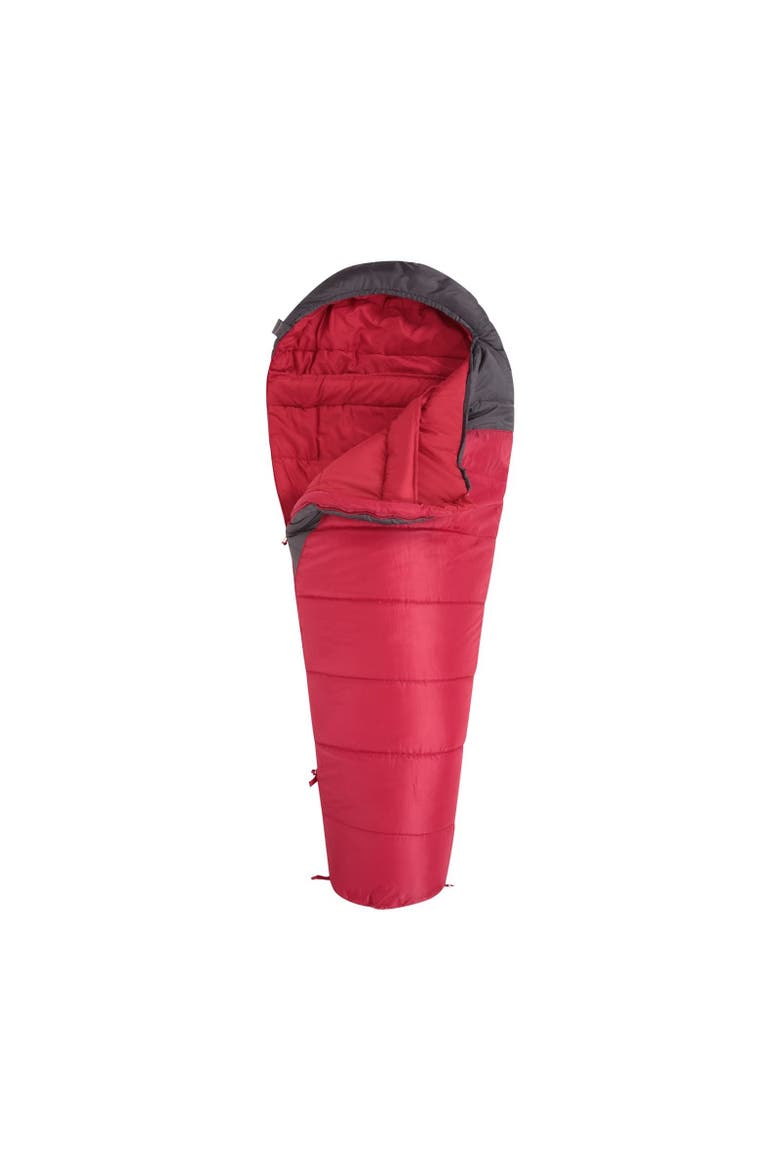 Summit 300 Left Zip Winter Mummy Sleeping Bag, Alternate, color, Dark Red