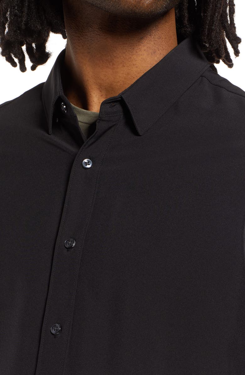 7 Diamonds Liberty Solid Performance Button-Up Shirt, Alternate, color, 