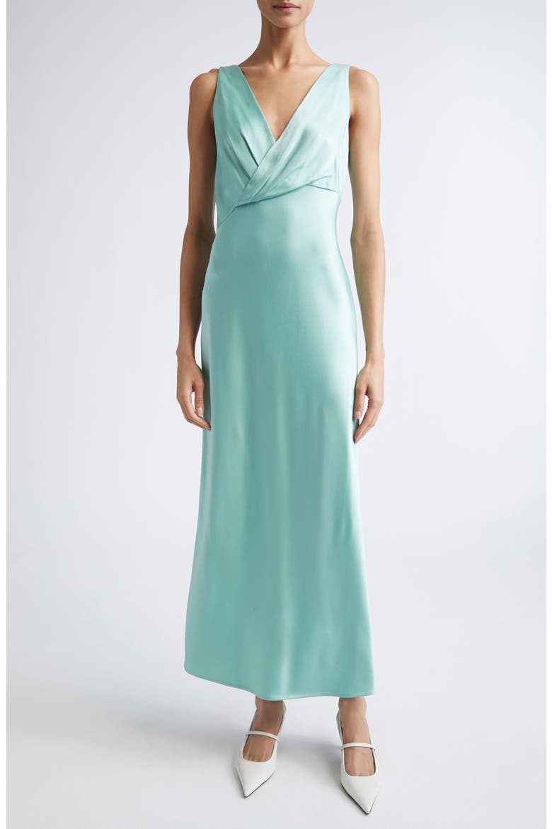 bias cut satin dress SATIN BIAS COWL BACK MAXI | WAVE THIRD FORM
