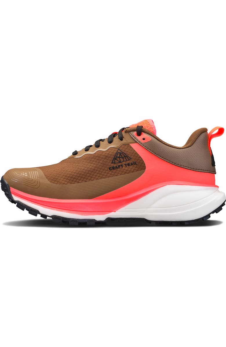 Craft Pure Trail X Running Shoe, Alternate, color, Roots-Shock