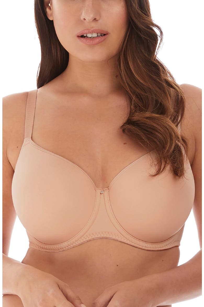 Aura Underwire Molded T-Shirt Bra, Main, color, NATURAL BEIGE
