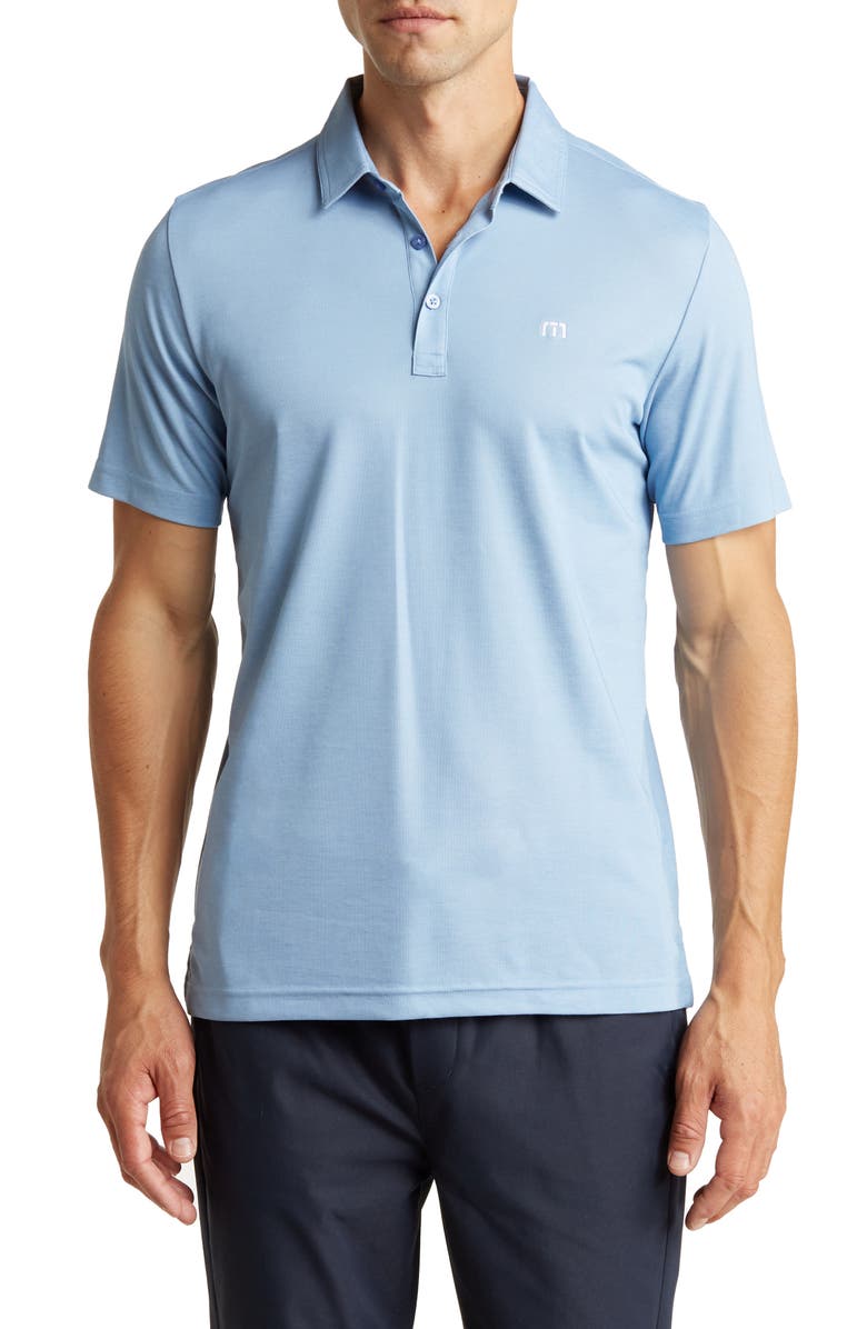 TravisMathew Langley Polo Shirt, Main, color, Heather Allure