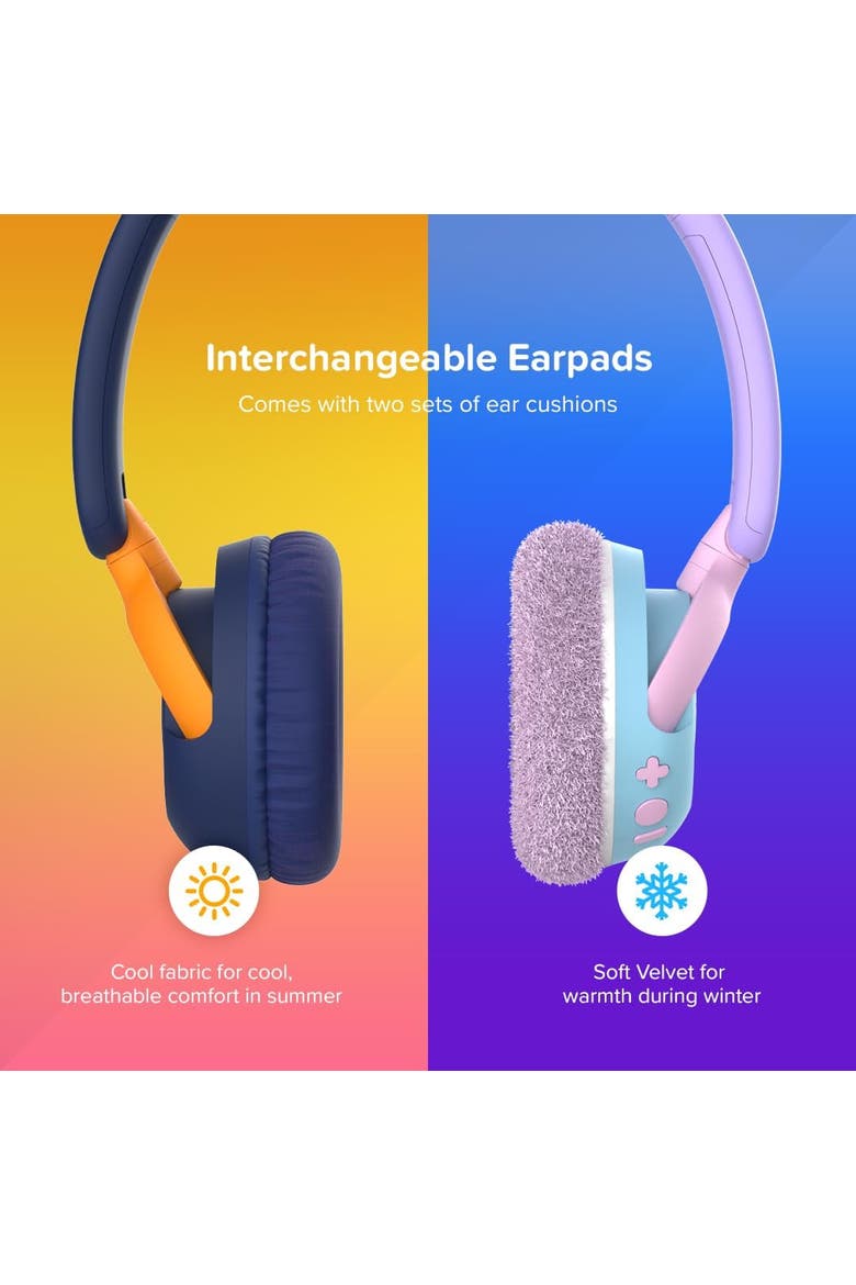 CareBuds Max - Wireless Headphones for Kids, Alternate, color, Cotton Candy Mix