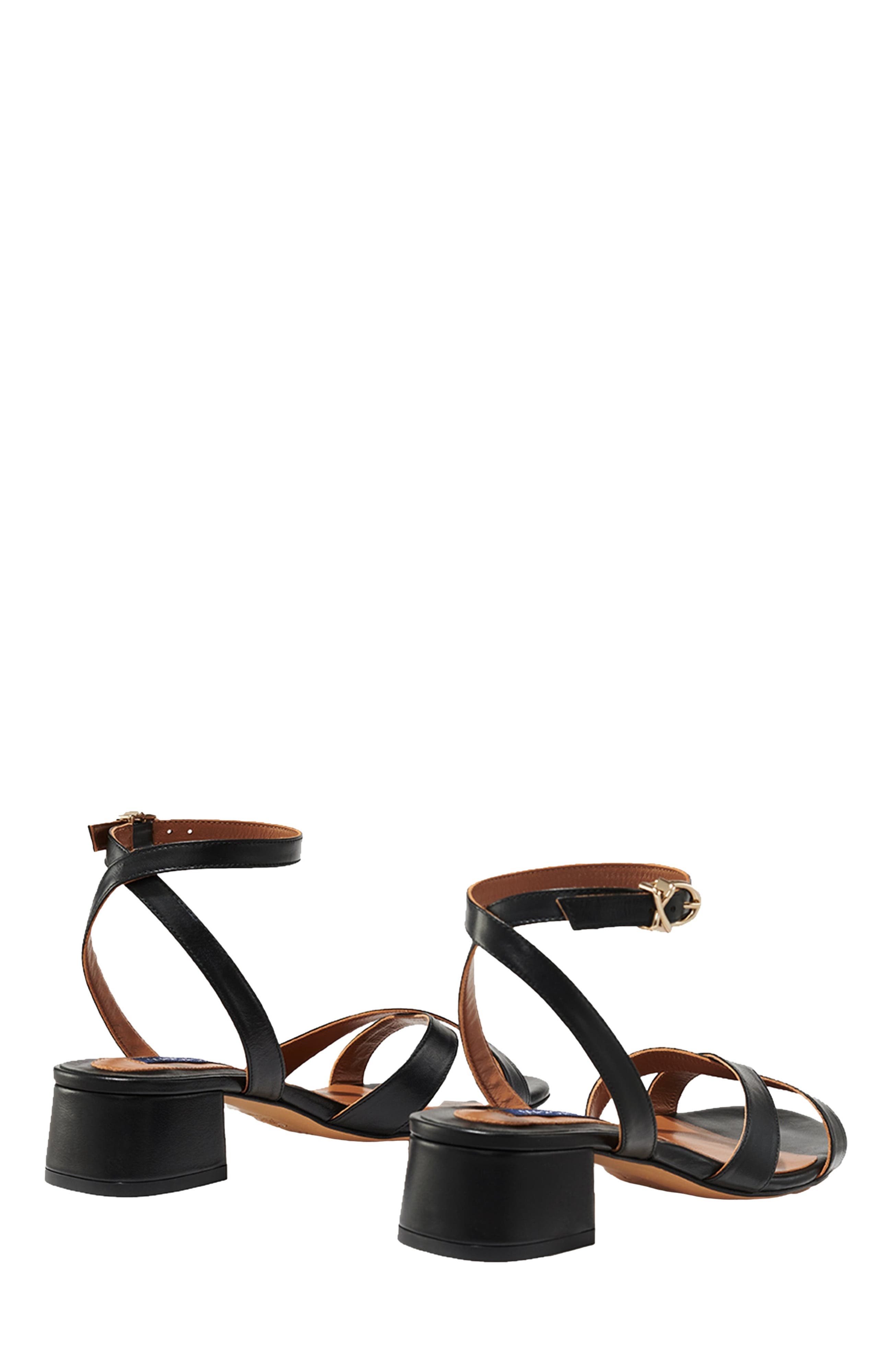 The Lena Sandal, Alternate, color, Black Nappa