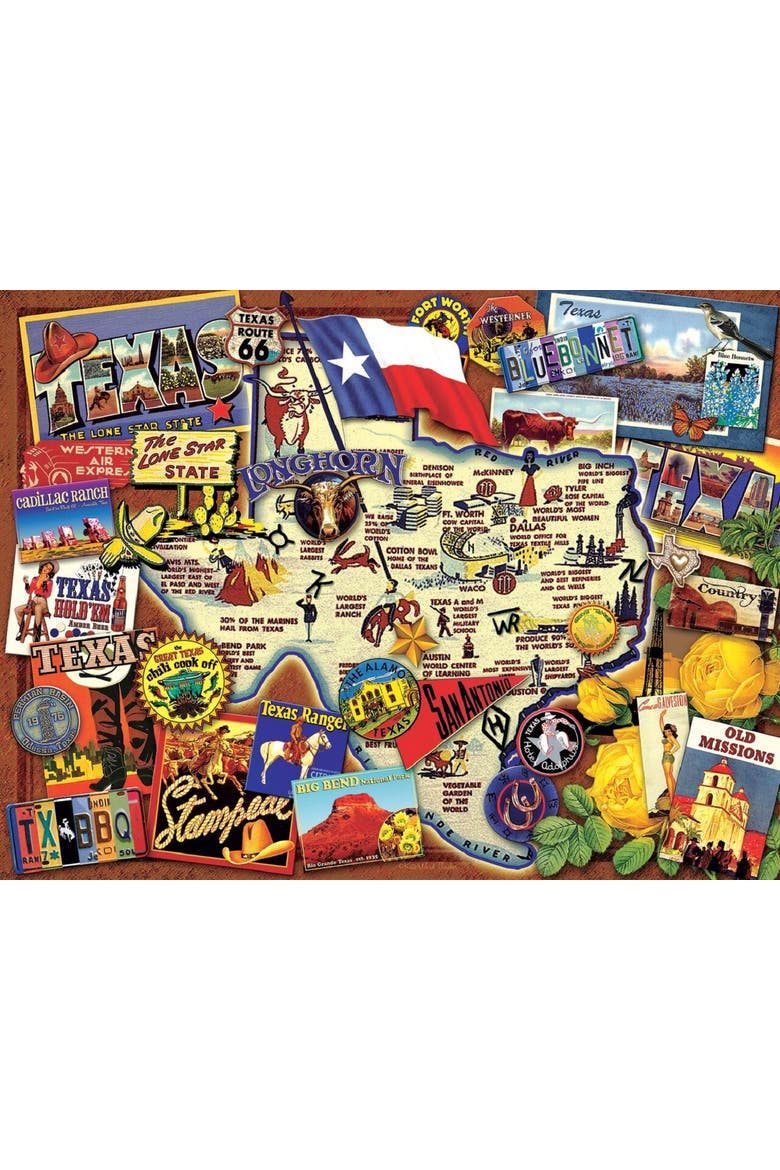 Texas The Lone Star State 500 piece Jigsaw Puzzle for Adults, Alternate, color, Multicolor