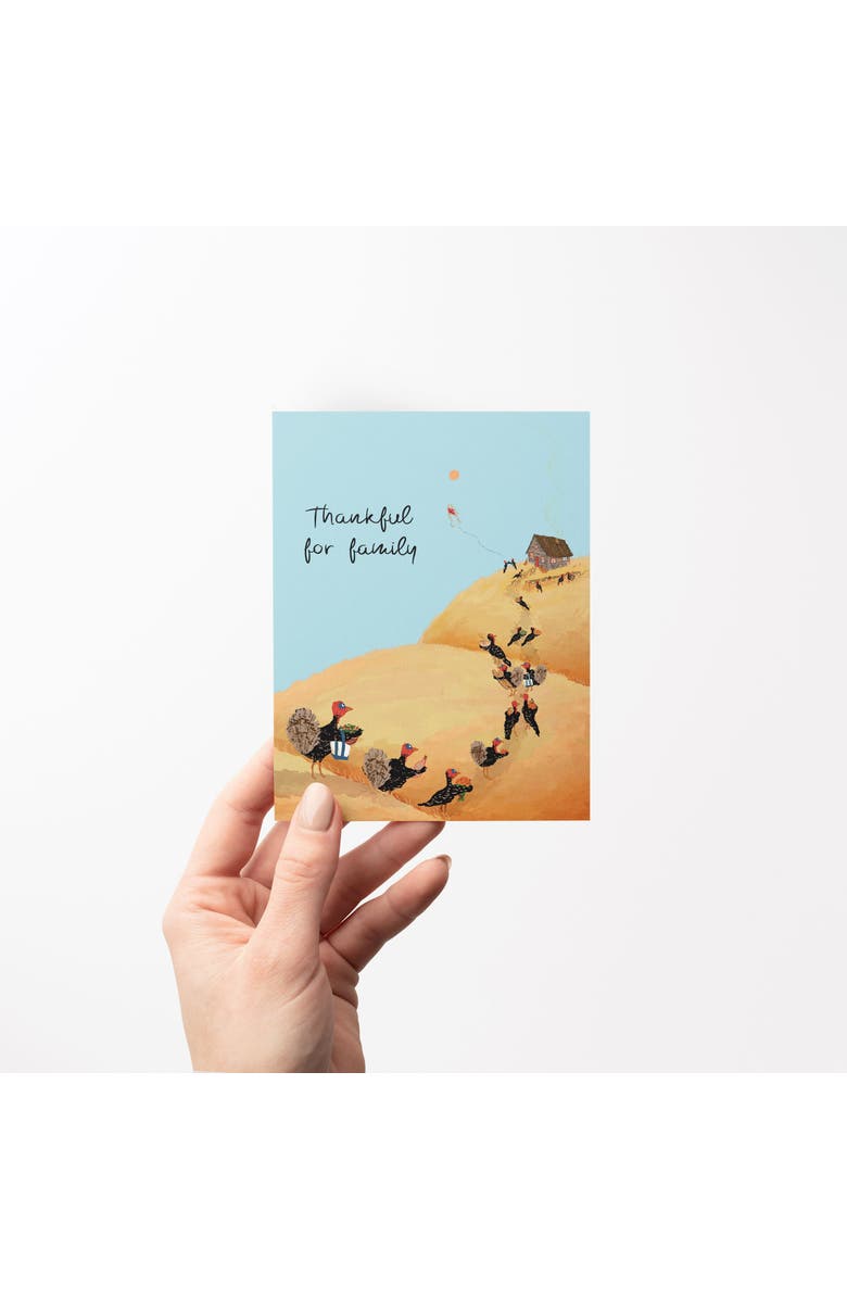 Ramus & Co Fall/Halloween Greeting Cards "Turkey Gathering", Alternate, color, Multi-Pack