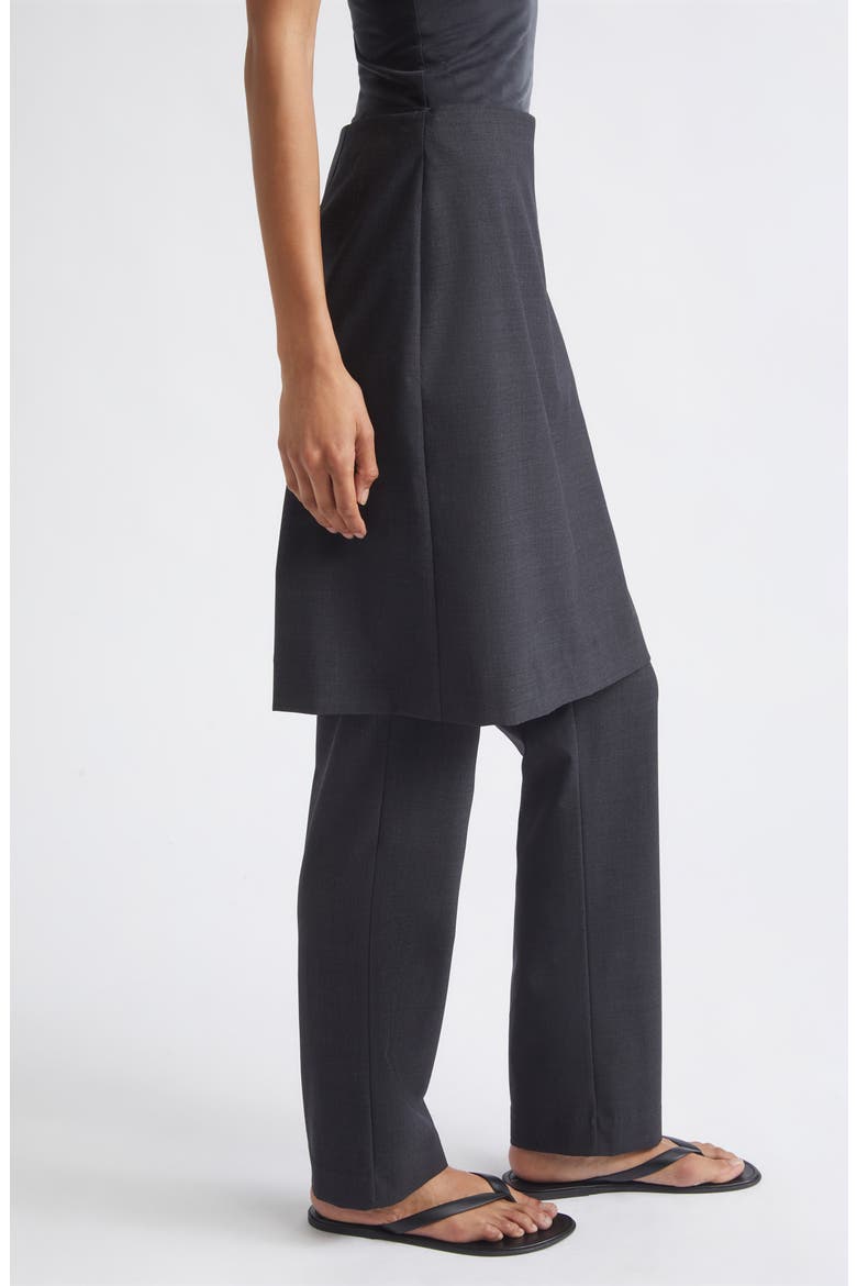 Sarong Wool Blend Pants, Alternate, color, DARK GRAPHITE