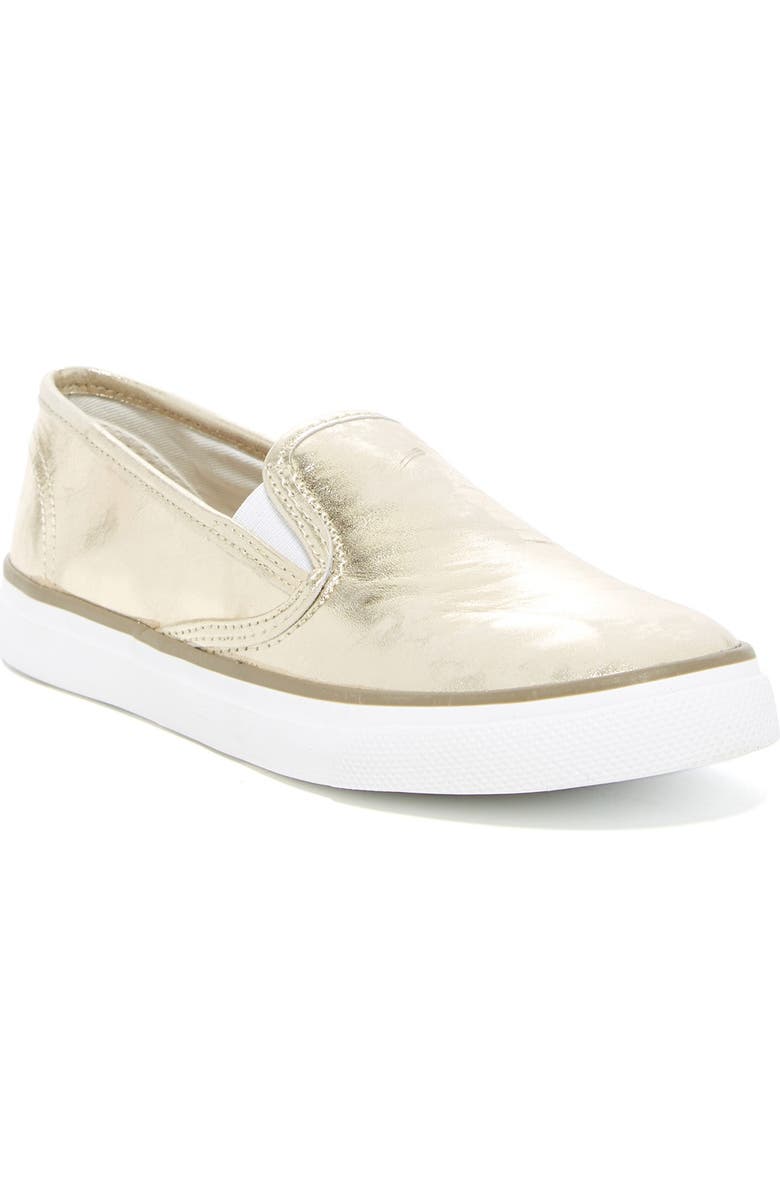 SPERRY TOP-SIDER<sup>®</sup> Seaside Metallic Slip-On Sneaker, Main, color,
