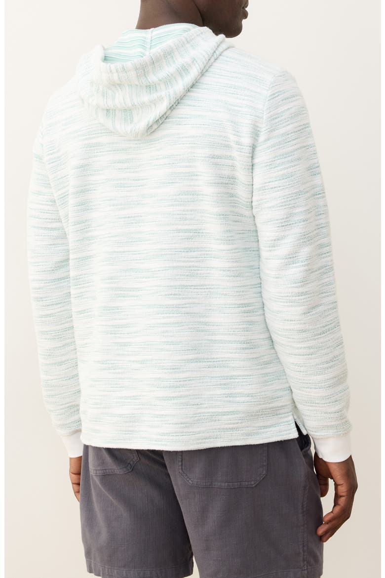 Portola Space Dye Stripe Slub Cotton Blend Beach Hoodie, Alternate, color, SURF SPRAY