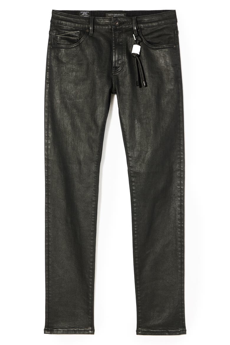 Rocker Slim 602 Jeans, Alternate, color, BLACK COATED