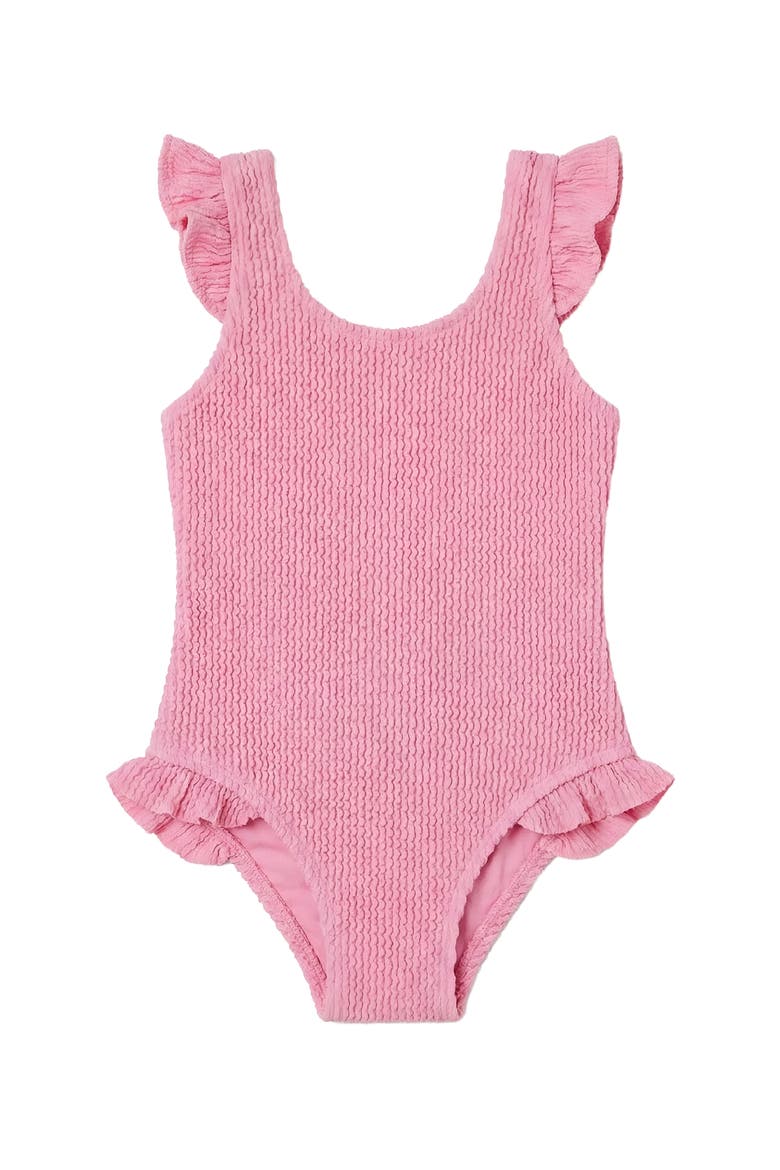 Infant Crinkle Ruffle One Piece, Alternate, color, Pink