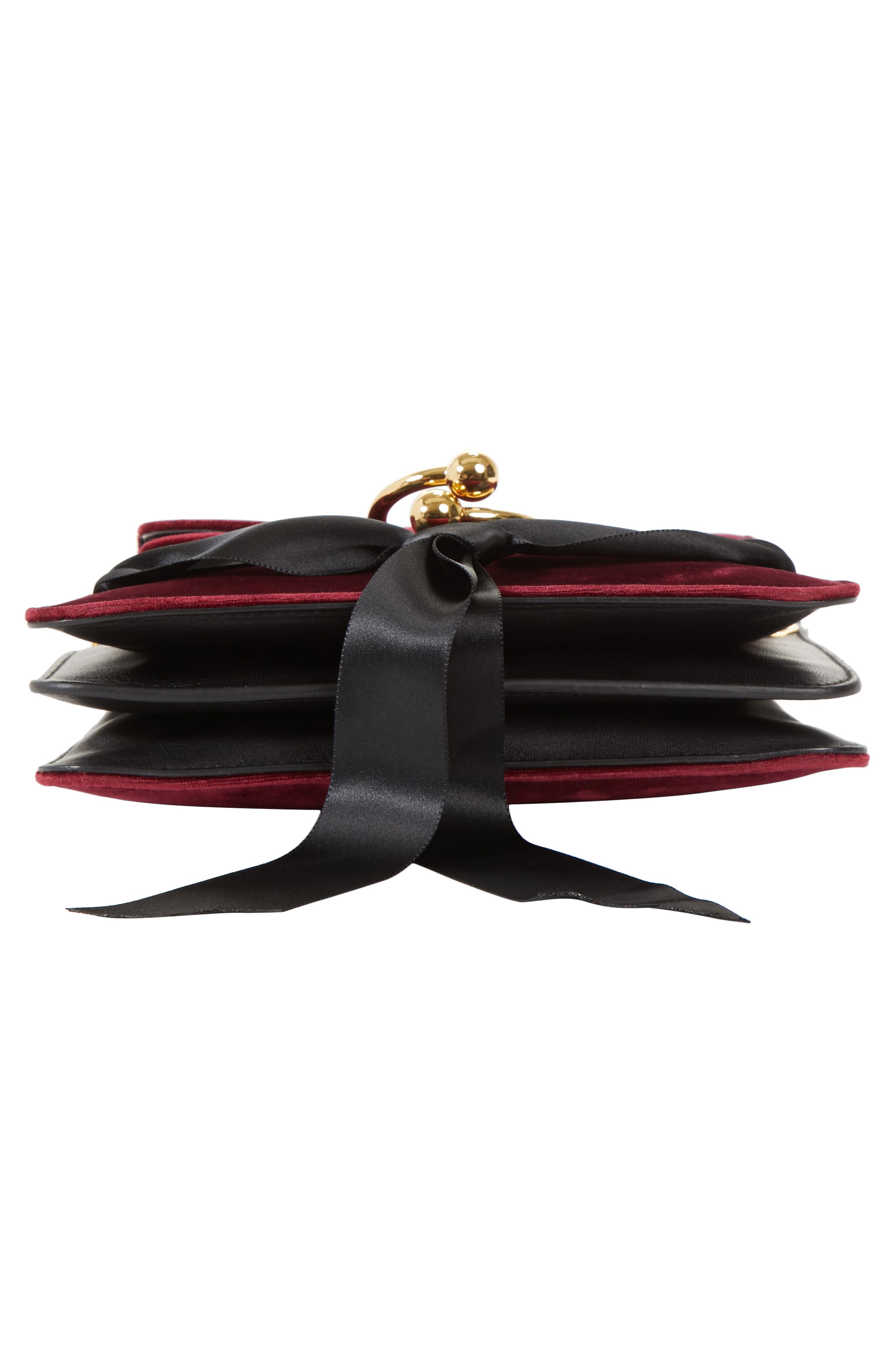 JW Anderson J.W.ANDERSON Mini Pierce Velvet Bag, Alternate, color, 